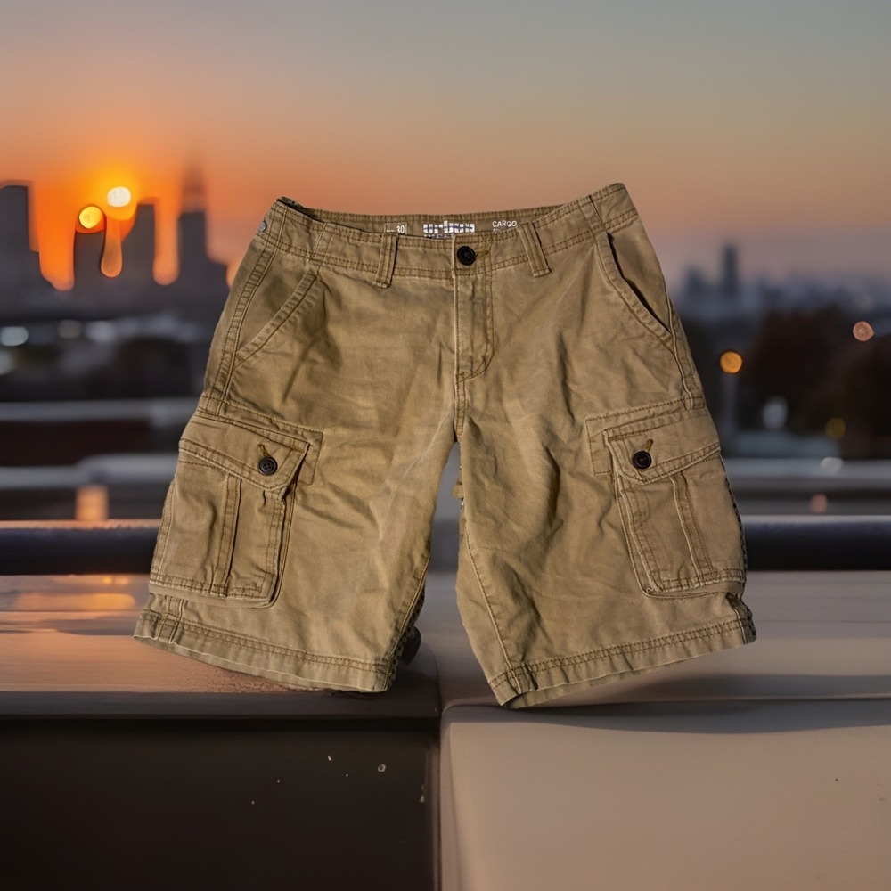 Urban Pipeline Men's Cotton Cargo Shorts Size 30 Khaki Tan